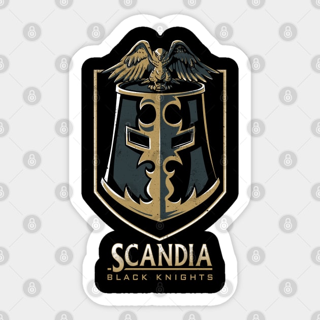 Scandia Black Knights Sticker by poopsmoothie